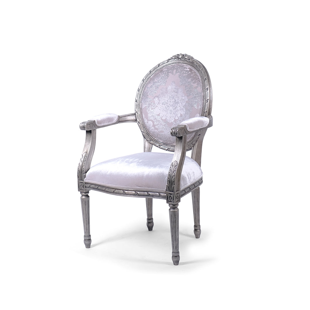 Rose Oval Dining Arm Chair