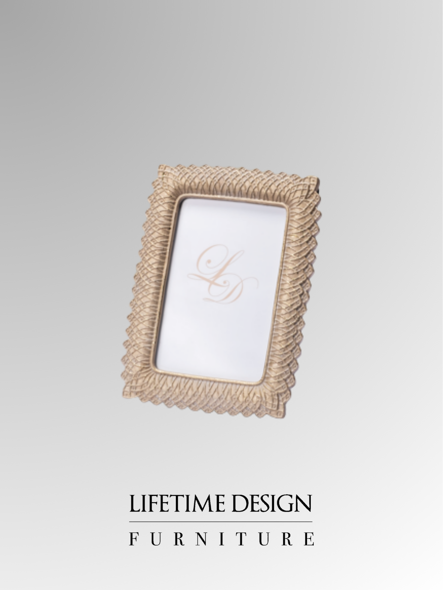 PHOTO FRAME F94866A GOLD WASHED WHITE D15X19CM