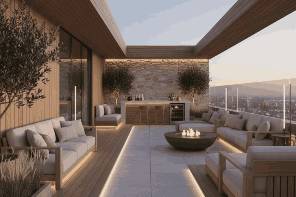 Karakter Desain Rooftop Mewah & Modern