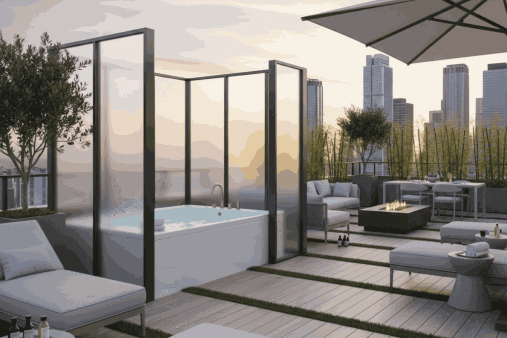 Mini Spa Corner dengan Jacuzzi Compact