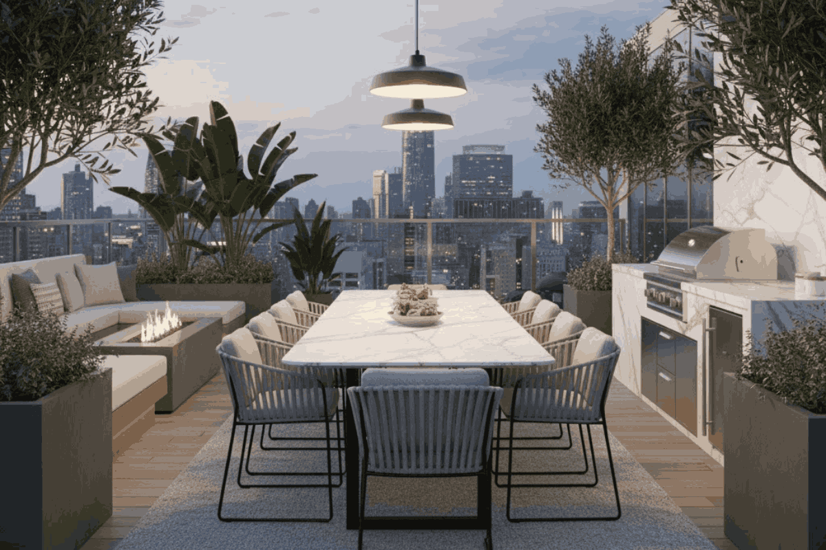 17 Desain Rooftop Mewah & Modern Untuk Ruang Santai Maksimal