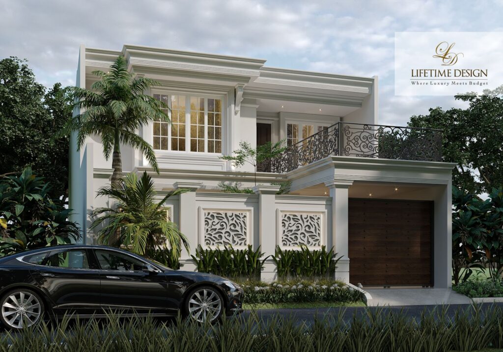 Fasad Megah Untuk Rumah Mewah