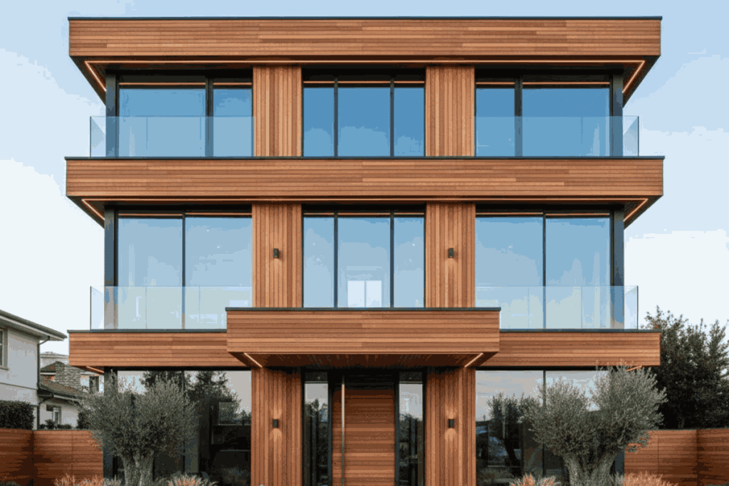 Fasad Bermaterial Kayu Thermowood