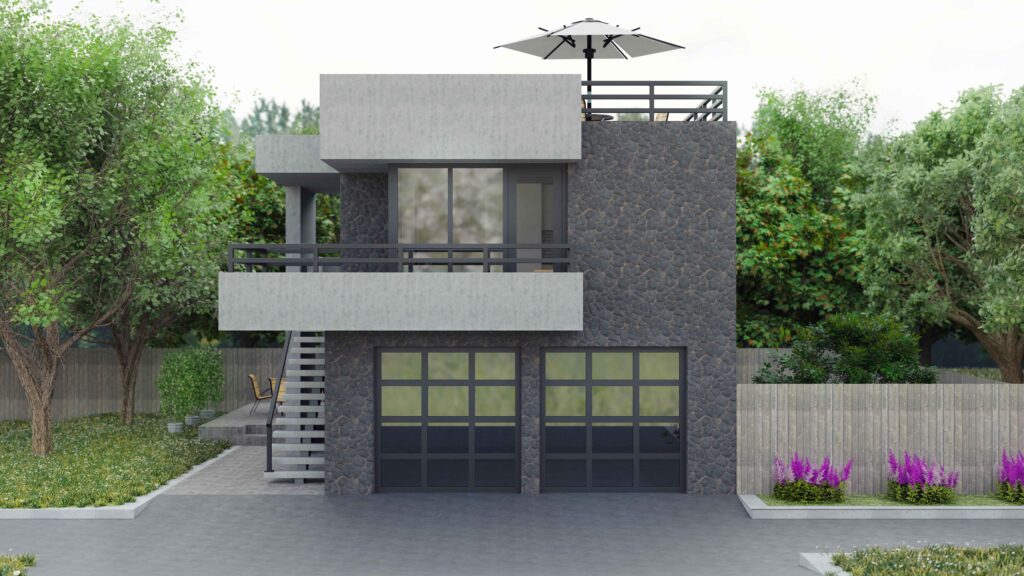 Rumah Kontemporer 2 Lantai