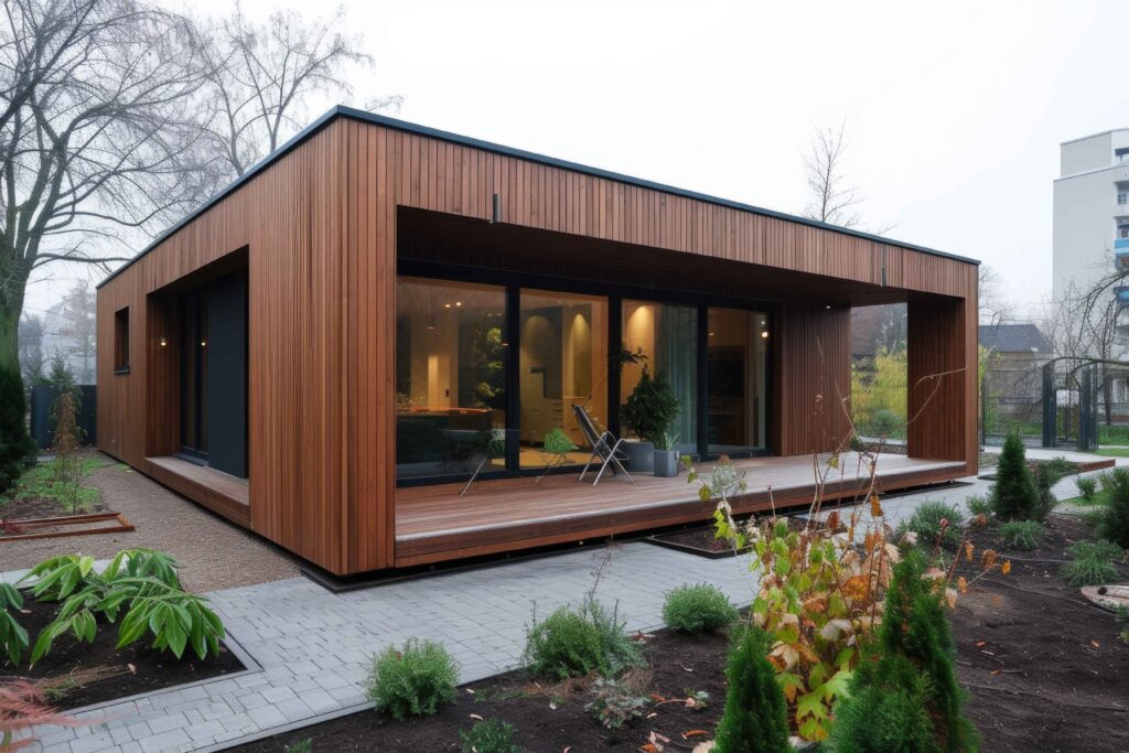 Rumah Kontemporer Kayu